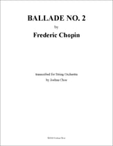 Ballade No. 2 Orchestra sheet music cover